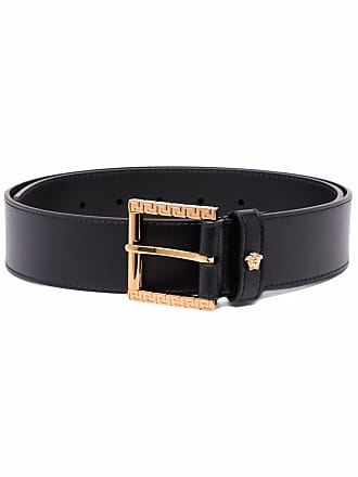 Versace Men's Gold Heritage Medusa Buckle Reversible Leather Belt - Black - Size 90 cm / 35 in - Black/Gold