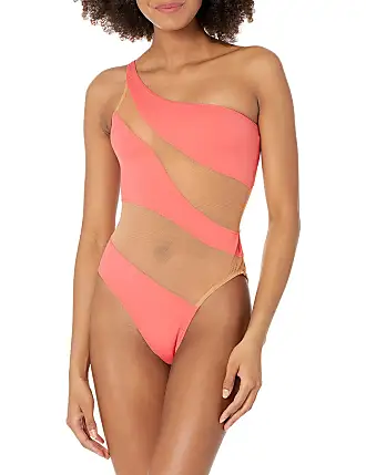 Women Bikini Set 2023 Leopard Color Block Swimwear Push Up One Shoulder Tie Up  Bra Bottom Swimwear High Cut Swimsuit Größe M Farbe MULTI
