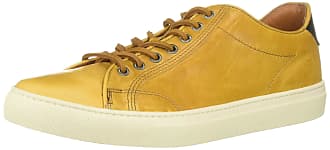 Frye Mens Walker Low Lace Fashion Sneaker, Mustard, 9.5 M US