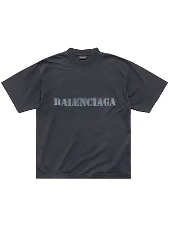 Balenciaga slogan-print cotton hoodie - Green