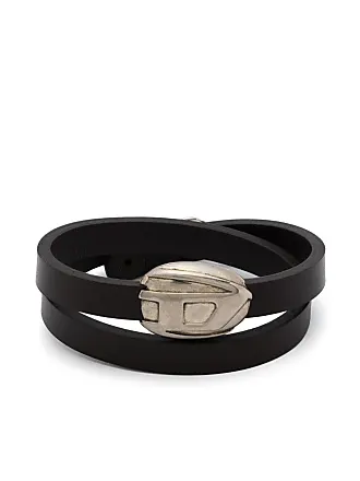 Balenciaga Logo-plaque Corded Bracelet - Silver | Editorialist