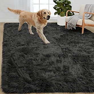 Gorilla Grip Fluffy Faux Fur Rug, 6x9, Machine Washable Soft Furry Area Rugs,  Durable Rubber Backing, Plush Floor Carpets for Ba