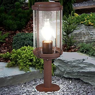 Laterne aus Kunststoff in Grau mit LED-Kerze ca 14x16,5 cm Deko Garten Lampe 