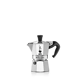Bialetti - New Brikka, Moka Pot, the Only Stovetop Coffee Maker, 2 Cups  (3.38 Oz), Aluminum and Black & Stainless Steel Plate, Heat Diffuser  Cooking