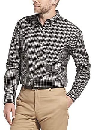 Arrow 1851 Mens Big and Tall Crosshatch Short Sleeve Button Down Solid Shirt 