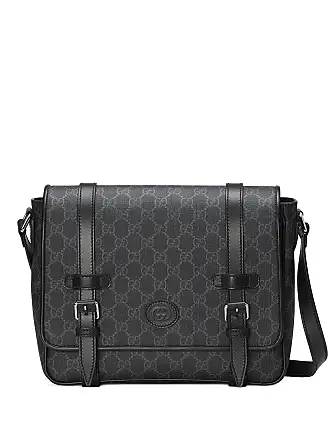 Gucci gg Supreme Leather Cross Body Bag in Black for Men