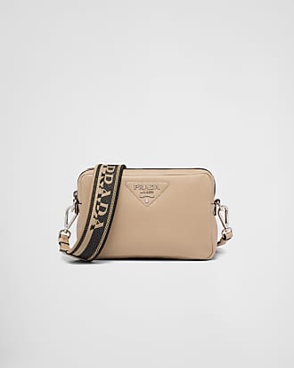 Prada Vitello Phenix Double Zip Camera Bag - Neutrals Crossbody