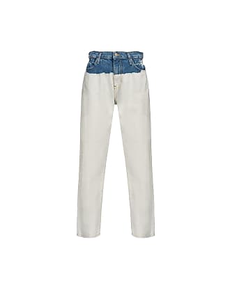 Pinko Denim Jeanshose in Weiß Damen Bekleidung Jeans Schlagjeans 