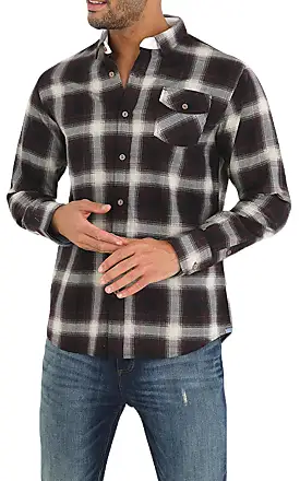 Brave Soul Mens Check Shirt Hooded Work Lumberjack Cotton Gingham Western  Check