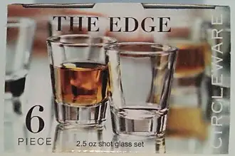 Circleware Blue Velvet 2.5oz Shot Glasses- Set of 6