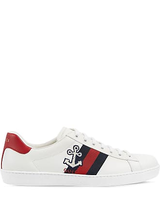 white leather gucci shoes