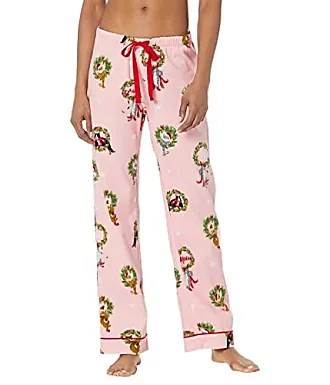 P.J. Salvage Womens Drink Happy Thoughts Pajama Set, Pink, Small 
