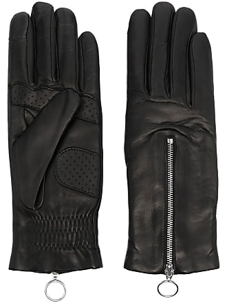 Agnelle Chloe Interwoven Leather Gloves