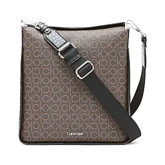 Calvin Klein Neutral Beige Logo Brush Stripe Myra Crossbody Bag, Best  Price and Reviews