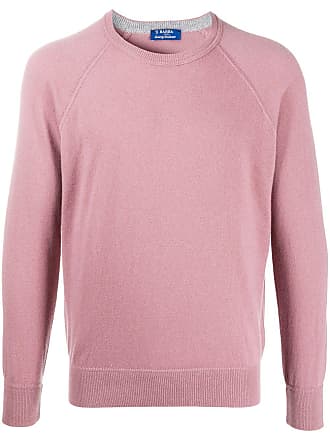 pink crew neck sweater mens