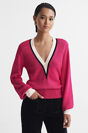 A.P.C Alissandre Openwork Cable-Knit Jumper - Pink