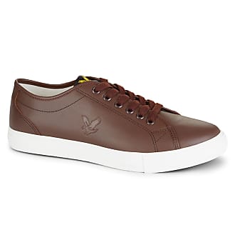 lyle and scott leather trainers