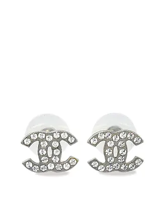 2000s CC rhinestone-embellished earrings