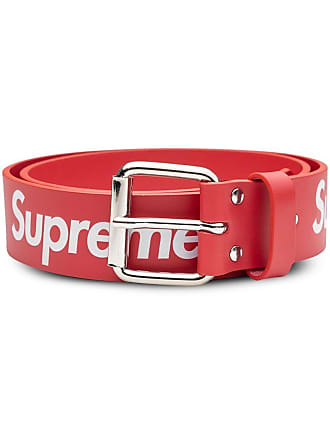 Supreme Red Logo Leather Belt L/XL iuu.org.tr