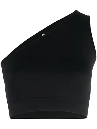 RICK OWENS Strapless distressed coated stretch-cotton bustier top