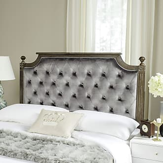 Poly and Bark Culberson Tufted Headboard Grey Queen Size