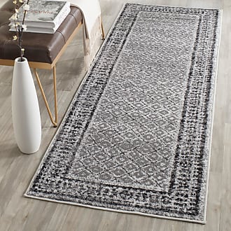 2'6 x 6' Black SAFAVIEH Adirondack Collection ADR110A Distressed Non-Shedding Living Room Entryway Foyer Hallway Bedroom Runner Silver 