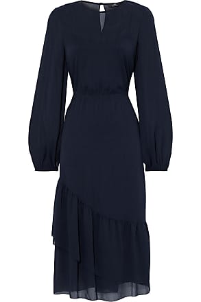 Paul Smith Ruffled crepon midi dress - Blue - IT 38