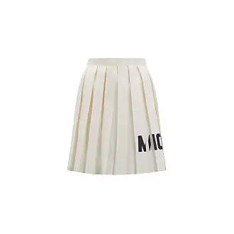 White pleated skirt clearance cheap