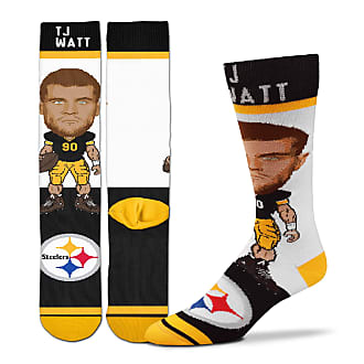 FBF - NFL 4 Stripe Deuce Adult Team Logo Crew Dress Socks Footwear for Men  and Women Game Day Apparel - Washington Commanders Large