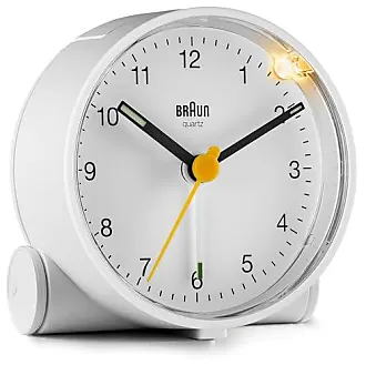 Braun Classic Travel Analogue Clock with Snooze and Light, Compact Size,  Quiet Quartz Movement, Crescendo Beep Alarm in Black, Model BC02XB, One :  Braun: : Home & Kitchen