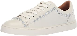 Frye Womens Ivy Deco Stud Low LACE Sneaker, White, 5.5 M US