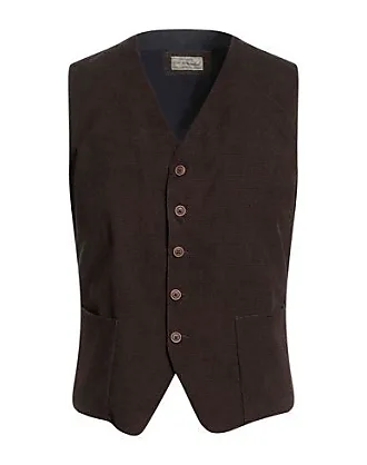 Dark Brown - Sleeveless Cardigan