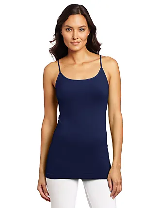 SkinnyTees Women's Basic Wide Strap Cami, Baby Blue, One Size