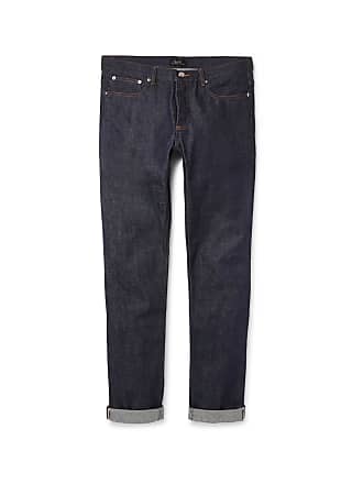 Jeans slim medioBershka in Denim da Uomo colore Blu Uomo Abbigliamento da Jeans da Jeans a sigaretta 