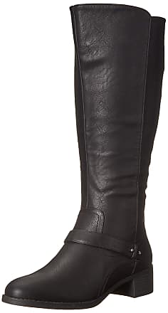 Easy Street Womens Jewel Plus Mid Calf Boot, Black, 7.5 M US