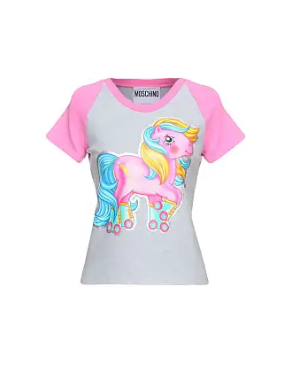 Moschino My Little Pony-print Stretch-cotton Cropped Top And