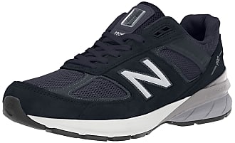 New Balance Mens Made in US 990 V5 Sneaker, Navy/Silver, 8.5 X-Narrow