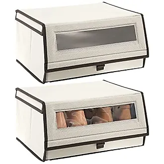 mDesign boite de rangement tissu (lot de 6) – boite de rangement tiroir  idéale – taupe/natural : : Cuisine et Maison
