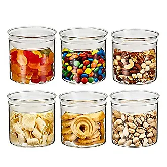 ZENS Glass Canisters Jar with Lid, Airtight Sealed 15 Fluid Ounce