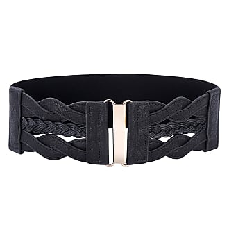 Women Fashion Knot Leather Belt for Dress Rivets Wide Leather Tie Waist  Band Adjustable Cinch Belts Black (Black) at  Women's Clothing store