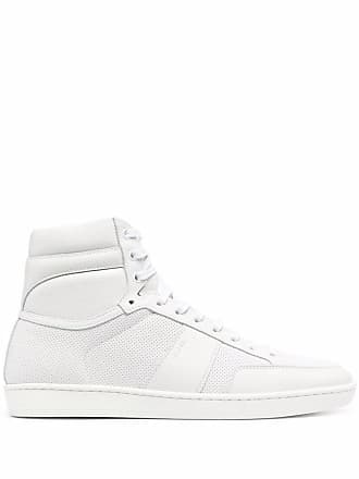 Saint Laurent SL24 panelled high-top sneakers - men - Leather/Leather/Rubber - 39,5 - White