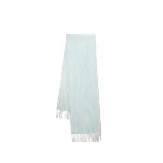 Miu Miu feather-detail Cashmere Scarf - Green