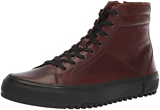 Frye Mens Varick High Sneaker, Brown, 11 M M US