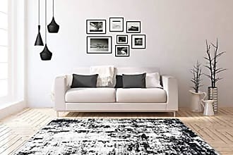Teppich Fell Tierfell Optik Schwarz Weiß Wohnzimmer Größen 160x220cm