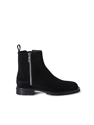 OFF-WHITE Paperclip Ankle Boots Black