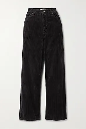 SAINT LAURENT Cotton-corduroy high-rise wide-leg pants