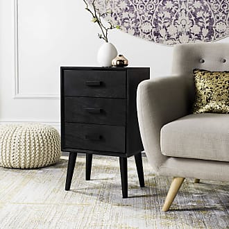 Safavieh Home Pomona Modern Black 3-drawer Chest