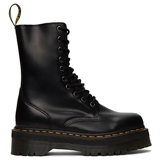 doc martens soft leather black boots