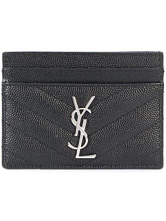 Authentic YSL Yves Saint Laurent Red Leather Card Case Holder Wallet - MSRP  $275
