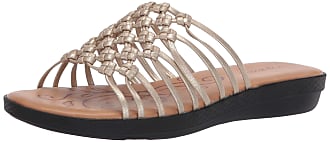 Easy Street womens Slide Sandal, Gold, 6 W US